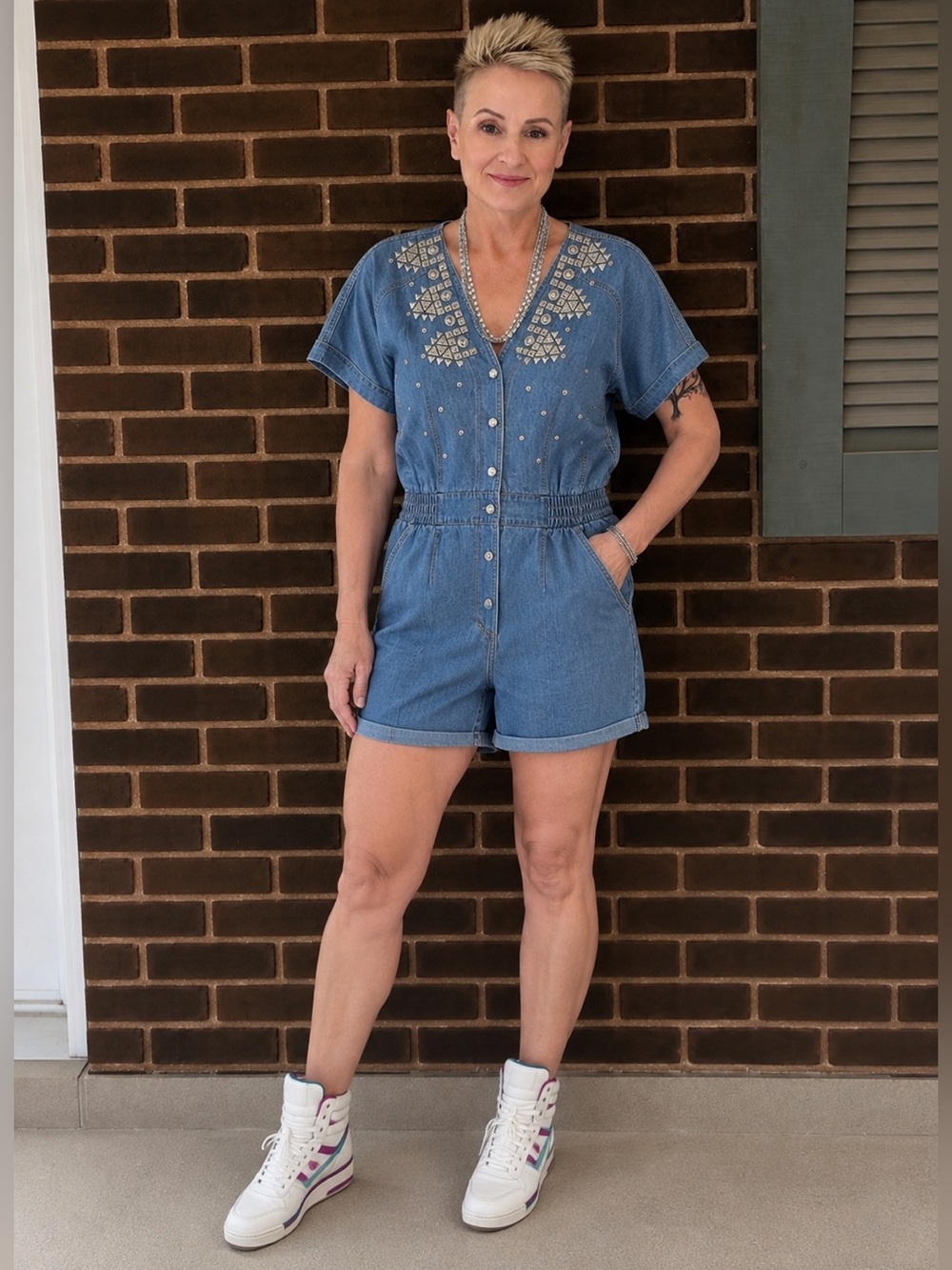 Vintage 80’s Denim Romper